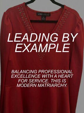 Red Peplum top with studs